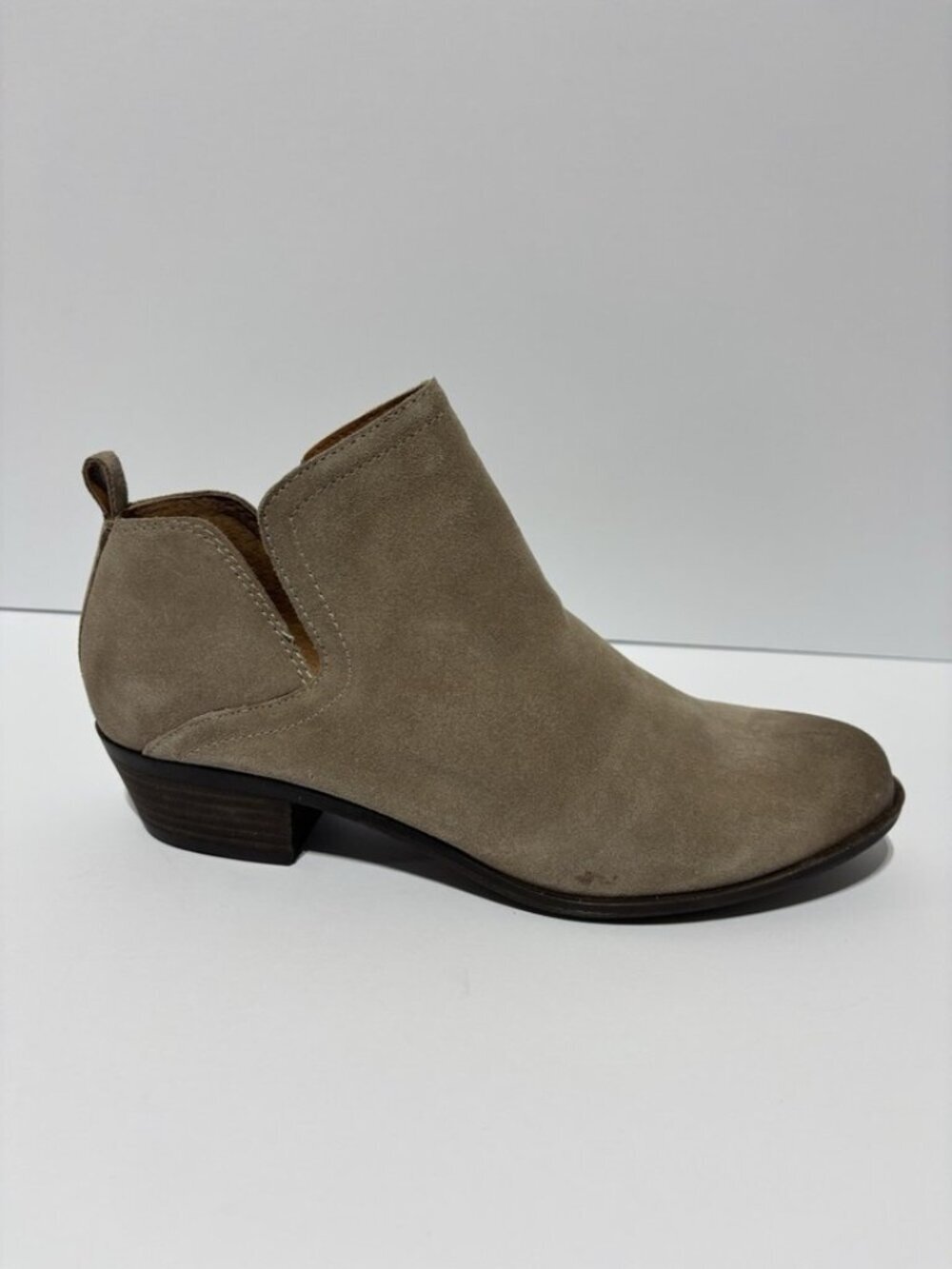 Lucky Brand Women’s Bollo Taupe Ankle Bootie, Size 12 M